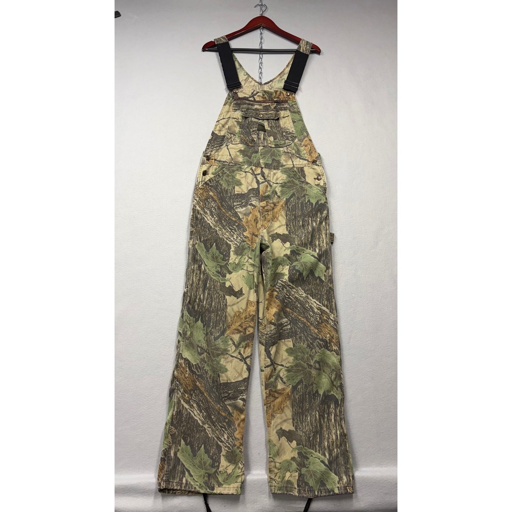 Liberty Overalls Men 34x30 Camo Realtree Vintage Bib Workwear Hunting Utility